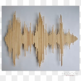 Wooden Sound Wave Wall, HD Png Download - soundwave png