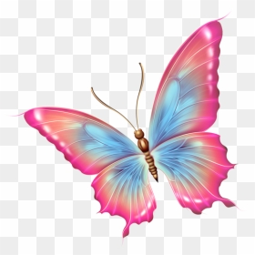 Фото, Автор Ya - Pink And Blue Butterfly Png, Transparent Png - blue butterfly png