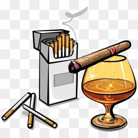 Alcohol Stock Photography Art Hand Painted Box - Alcohol And Tobacco Cartoon, HD Png Download - alcohol png