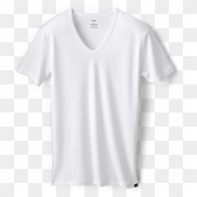 Suzette T Shirt Entices With Its Great Neckline Blacksocks - White V Neck T Shirt Png, Transparent Png - black tshirt png