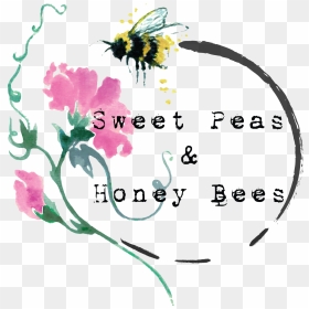 Sweet Peas & Honey Bees - Sweet Peas And Honey Bees, HD Png Download - bees png