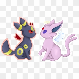 Umbreon And Espeon - Umbreon X Espeon Cute, HD Png Download - espeon png