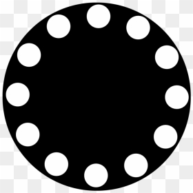 Polka Dot Circle Png - Circle, Transparent Png - dotted circle png
