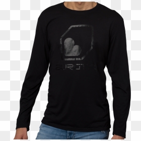 6200 Long Sleeve Bob Tshirt - Long-sleeved T-shirt, HD Png Download - black tshirt png