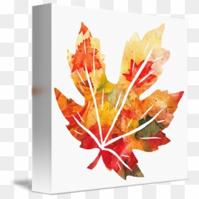 Maple Leaf Print, HD Png Download - watercolor leaves png