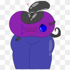 Xenomorph By Feraldingo - Blueberry Xenomorph, HD Png Download - xenomorph png