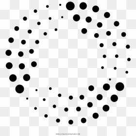 Dotted Circle Coloring Page - More Dotted Circle Png, Transparent Png - dotted circle png