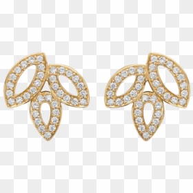 Lily Cluster By Harry Winston, Small Diamond Earrings - Golden Earrings Harry Winston, HD Png Download - winston png