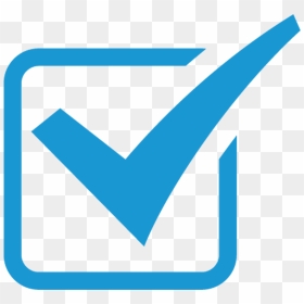 Blue Check Box Icon, HD Png Download - check mark icon png