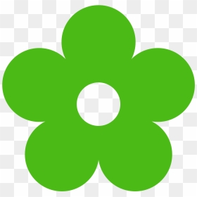 Flower Clipart Green - Green Flower Clipart, HD Png Download - greenery png