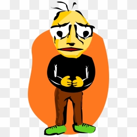 Sad Man With Open Stance - Clip Art, HD Png Download - sad pepe png