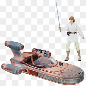 Star Wars The Black Series Luke Skywalker Landspeeder - Luke Skywalker Landspeeder Movie, HD Png Download - luke skywalker png