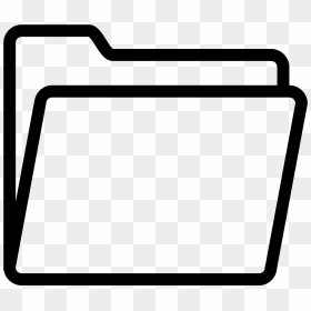 Folder Icon Png Transparent - Folder Clipart Black And White, Png Download - folder icon png