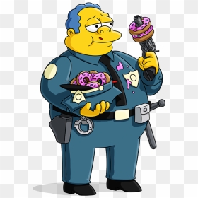 Transparent Police Officer Png - Chef Wiggum Simpson, Png Download - simpsons png