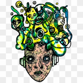 Download Psychedelic Trippy Art Tumblr Creepy Png Psychedelic, Transparent Png - creepy png