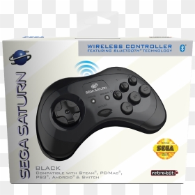 Retro Bit Wireless Saturn, HD Png Download - video game controller png