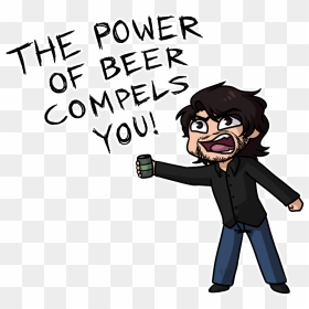 “the Power Of Beer Compels You @markiplier ” , Png - Stan The Water Man And Jimmy Markiplier, Transparent Png - markiplier png