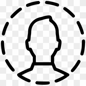 Man Photo Circle Dotted - Scalable Vector Graphics, HD Png Download - dotted circle png