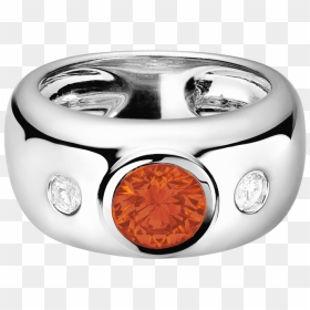 Naples Fire Opal Orange In White Gold - Jewellery, HD Png Download - ring of fire png