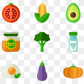 Healthy Food Icon Vector Png, Transparent Png - food icon png