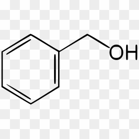 Benzyl Alcohol , Png Download - Benzoic Acid Skeletal Structure, Transparent Png - alcohol png