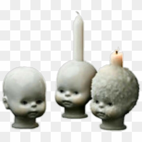 #aesthetic #png #polyvore #candle #babyhead #doll #creepy - Creepy Aesthetic Png, Transparent Png - creepy png