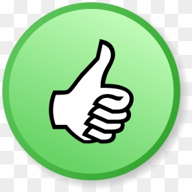 Green Thumbs Up Icon - Thumbs Up With Transparent Background, HD Png Download - thumbs up icon png