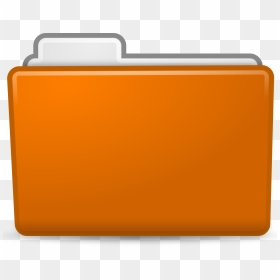 Orange Folder Icon Clip Arts - Orange Folder Clipart, HD Png Download - folder icon png