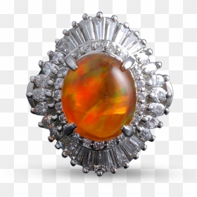 Fire Opal Ring, - Shimano Ultegra 6800 Crankstel, HD Png Download - ring of fire png