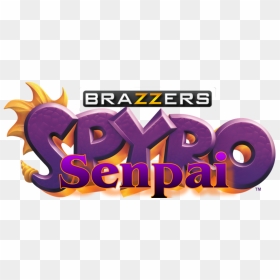#brazzers #spyrothedragon #senpai - Graphic Design, HD Png Download - brazzers png