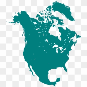 North America Black And White, HD Png Download - north america png