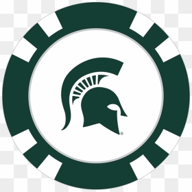 Spartans Poker Chip Ball - Ottawa Senators Circle Logo, HD Png Download - michigan state logo png