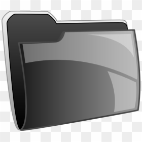 Black Folder Icon Svg Clip Arts - Folder Kartun, HD Png Download - folder icon png