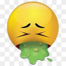 #eeww #emoji #sick #guacala #dontlikeit - Vomit Emoticon Gif, HD Png Download - sick emoji png