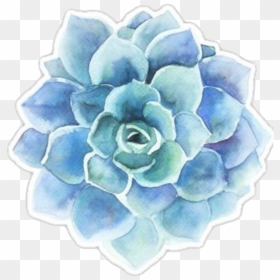 Cute Tumblr Blue Stickers , Png Download - Blue Flower Aesthetic Stickers, Transparent Png - tumblr stickers png