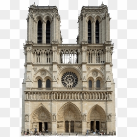 Notre Dame De Paris Facade Clip Arts - Notre Dame De Paris Png, Transparent Png - paris png