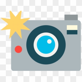 Photo Camera Clipart Camera Flash - Camera Emoji Clipart, HD Png Download - camera emoji png