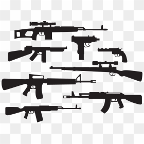 M16 Rifle Ak-47 M4 Carbine Assault Rifle M14 Rifle - Free Download Vector Pubg, HD Png Download - m16 png
