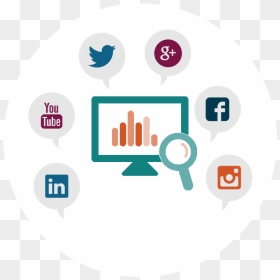 Guide To Social Media Monitoring - Social Media Analytics Icon, HD Png Download - social icon png
