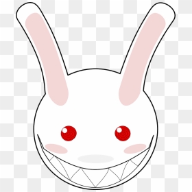 Creepy Rabbit Face Clipart - Cartoon, HD Png Download - creepy png
