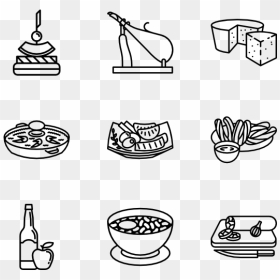 Spanish Food Icons, HD Png Download - food icon png