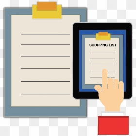 Shopping List Clipboard Tablet Clip Arts - Lista De Compras Png, Transparent Png - clipboard png