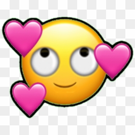 Emoji Emoticono Emoticon Cara Enamorado Corazon Corazon - Falling In Love Emoji, HD Png Download - love emoji png