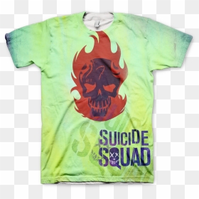 Diablo Suicide Squad Tee Shirt - Lyrics For Sucker For Pain, HD Png Download - suicide squad logo png