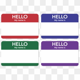 Thumb Image - Sticker Paper Name Tags, HD Png Download - hello my name is png