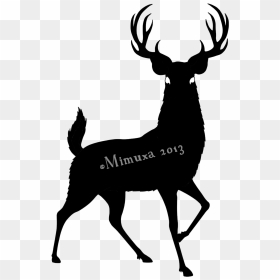 Deer Silhouette Clipart , Png Download - Buck Deer Silhouette Png, Transparent Png - deer silhouette png