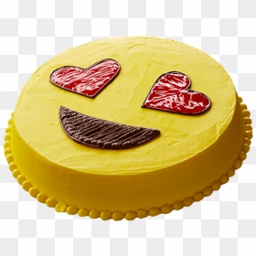 Emoji Round Ice Cream Cake - Rounded Cake Png, Transparent Png - love emoji png