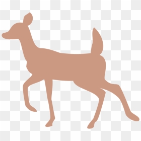 Doe And Fawn Silhouette - Doe Deer Silhouette Transparent, HD Png Download - deer silhouette png