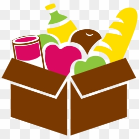 Help Us Placer Food Bank - Box Of Food Clipart, HD Png Download - food icon png