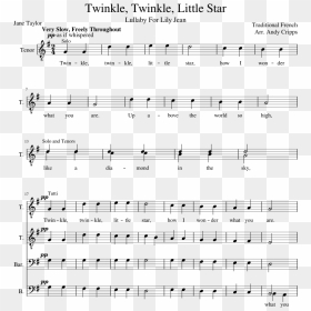 Twinkle, Twinkle, Little Star Sheet Music Composed - Exactly Like You Score, HD Png Download - twinkle png
